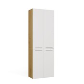 Badkamerkast Met 2 Wasmanden eiken wit