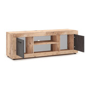 Tv meubel 140 cm licht eiken antraciet