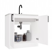 Keukenkastje wit voor spoelbak 80 cm