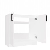 Keukenkastje wit voor spoelbak 80 cm