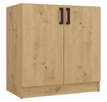 Keukenkastje eiken voor spoelbak 80 cm