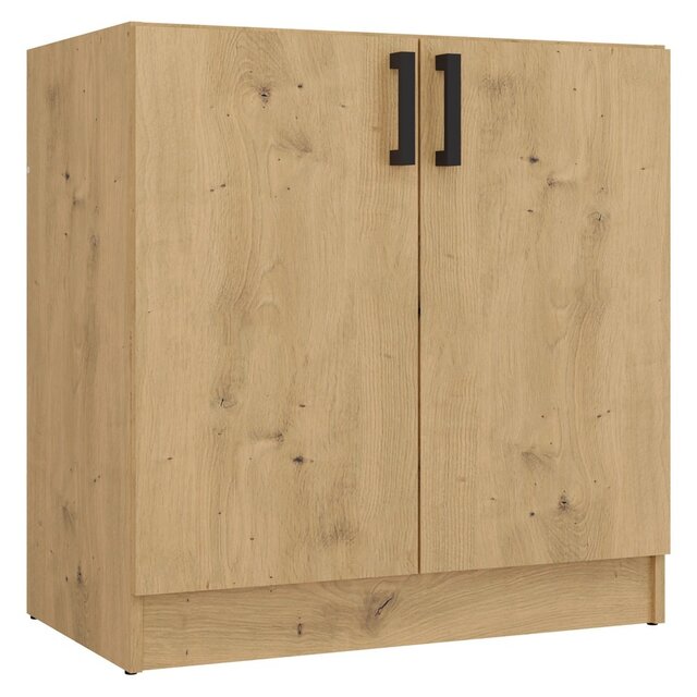 Keukenkastje eiken voor spoelbak 80 cm