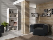 Boekenkast  wit 60 cm breed