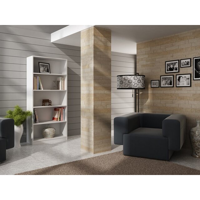 Boekenkast  wit 60 cm breed