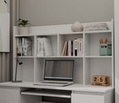 Bureau met bureaustoel wit met lades