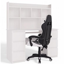 Bureau met bureaustoel wit