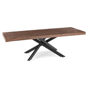 Eetkamertafel Hampton uitschuifbaar walnoot kleur