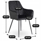 Eetkamerstoel Bresso set van 4