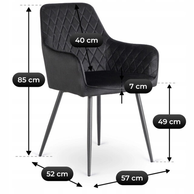 Eetkamerstoel Bresso set van 4