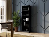 Boekenkast  zwart 60 cm breed
