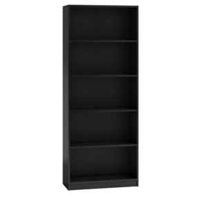 Boekenkast zwart 60cm