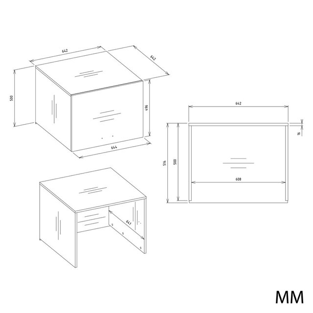 Wasmachine en wasdroger kast XL met 1 lade eiken  set 2 stuks