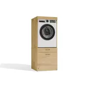 Wasmachine en wasdroger 2  lades eiken  set van 2