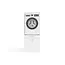 Maxy-shop Wasmachine of wasdroger kast met 2 lades wit