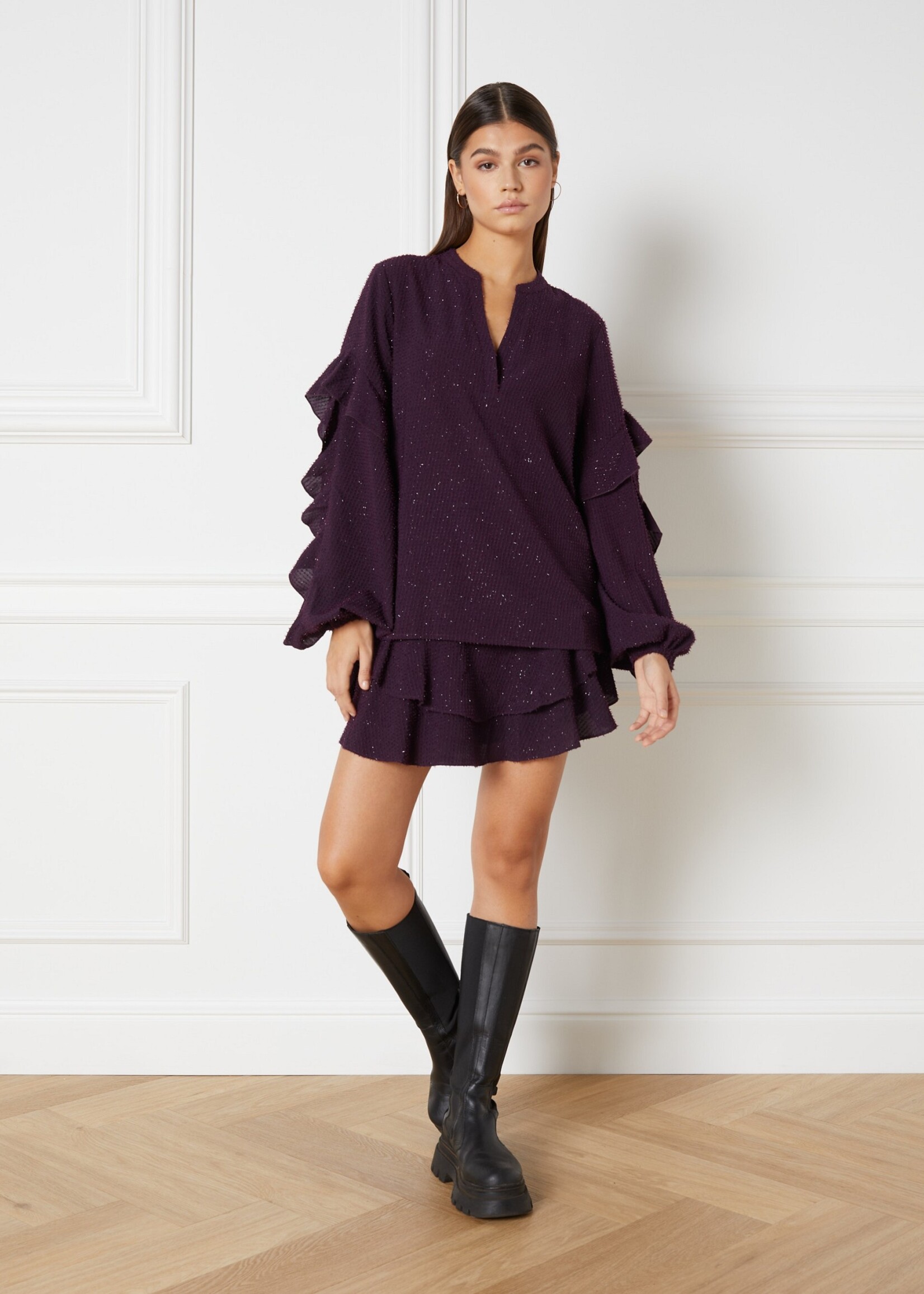 Refined Department Refined Department - ladies woven oversized blouse CHLOE