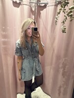 Denim playsuit