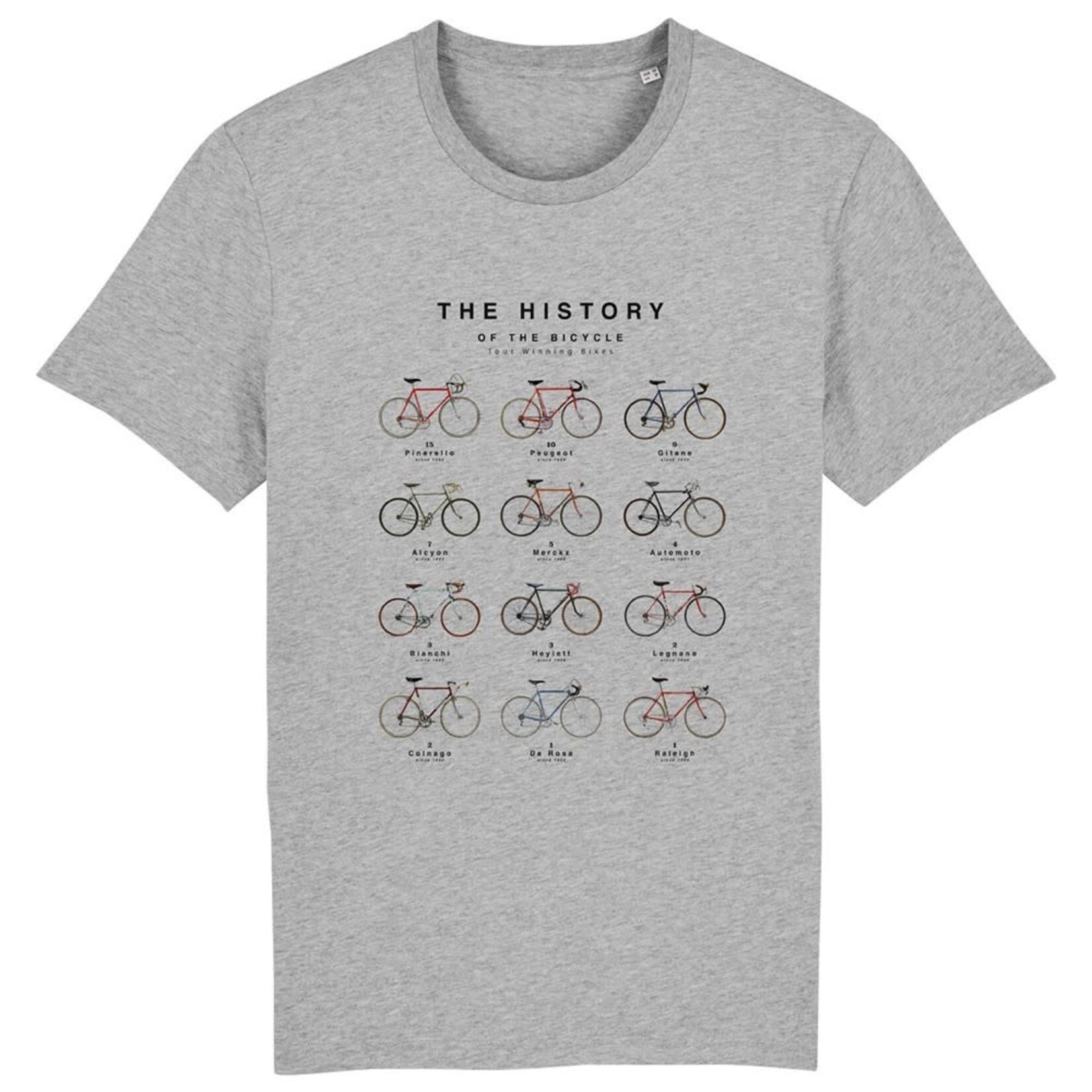 The Vandal History of the Bicycle 2.0 - Large, Melange grijs