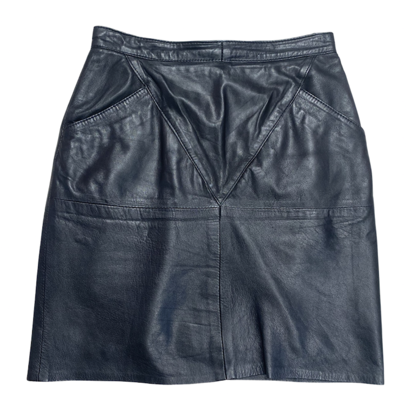 Vintage Vintage leather skirt short size M