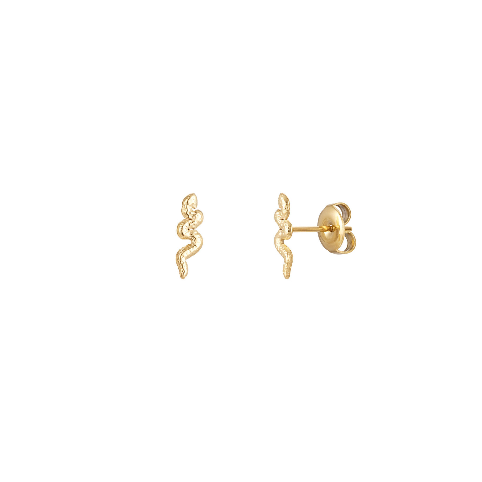 Jewelry Earrings snake stainless steel gold