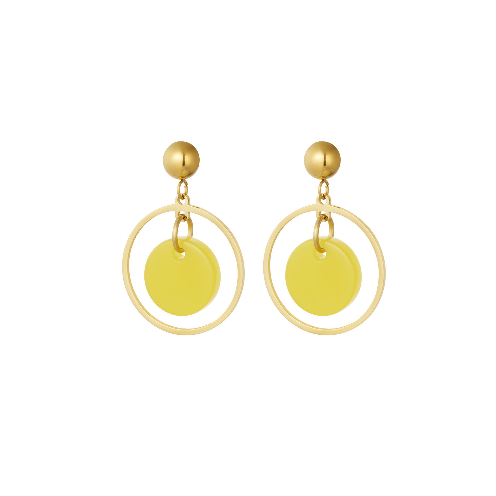 Jewelry Earrings yellow accents