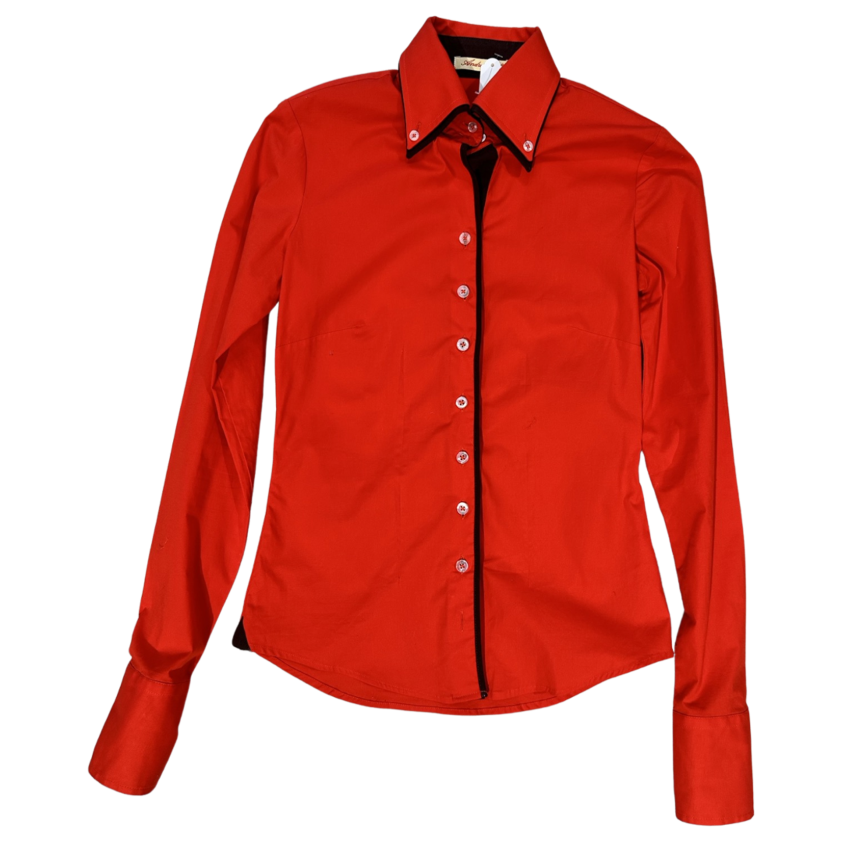 Vintage Vintage blouse orange red size XS