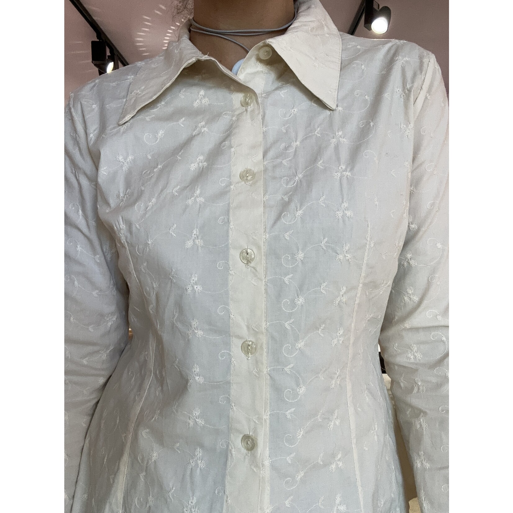 Vintage Vintage borduursel blouse size M