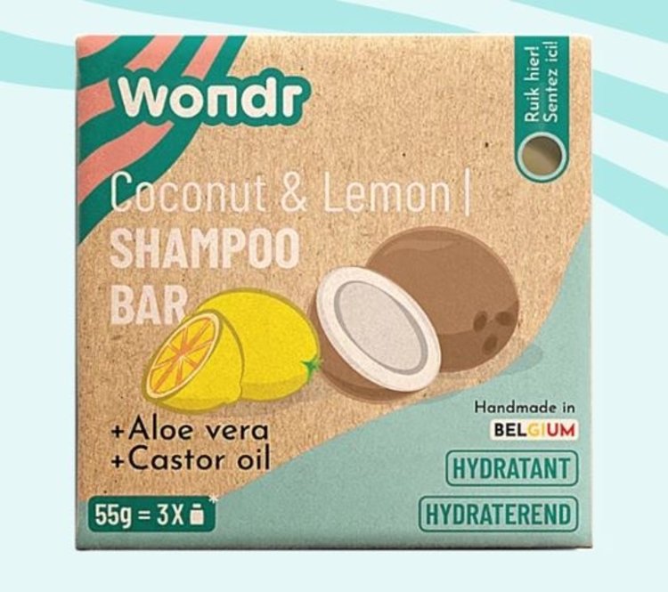 Wondr care Shampoo bar Coconut & lemon