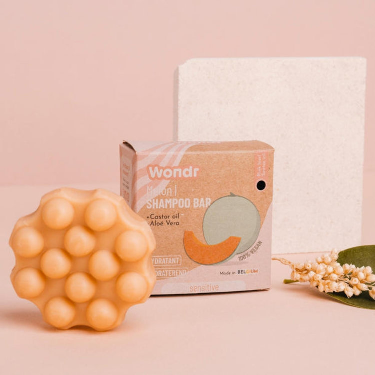 Wondr care shampoo bar - sweet melon