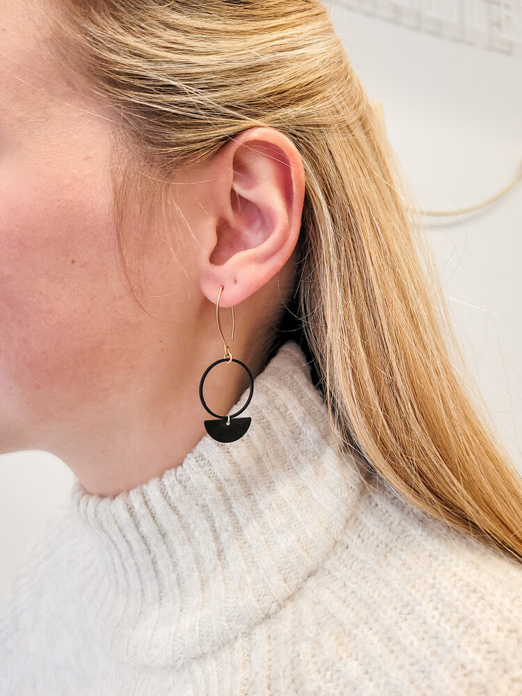 Handgemaakte juwelen Alies zwart/zwart