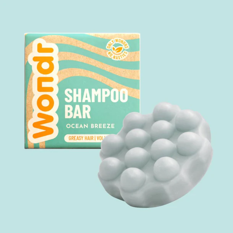 Wondr care shampoo bar ocean breeze