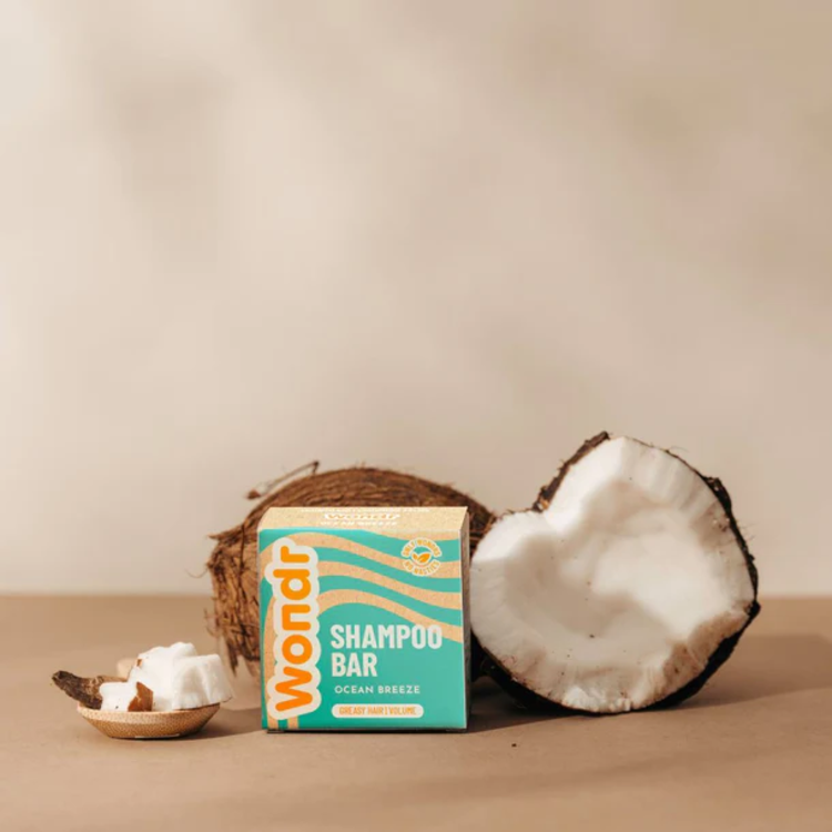 Wondr care shampoo bar ocean breeze