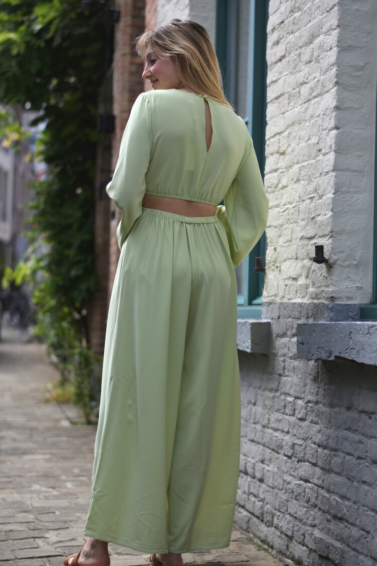 Pretty Lavish olympia ring jumpsuit - pistachio