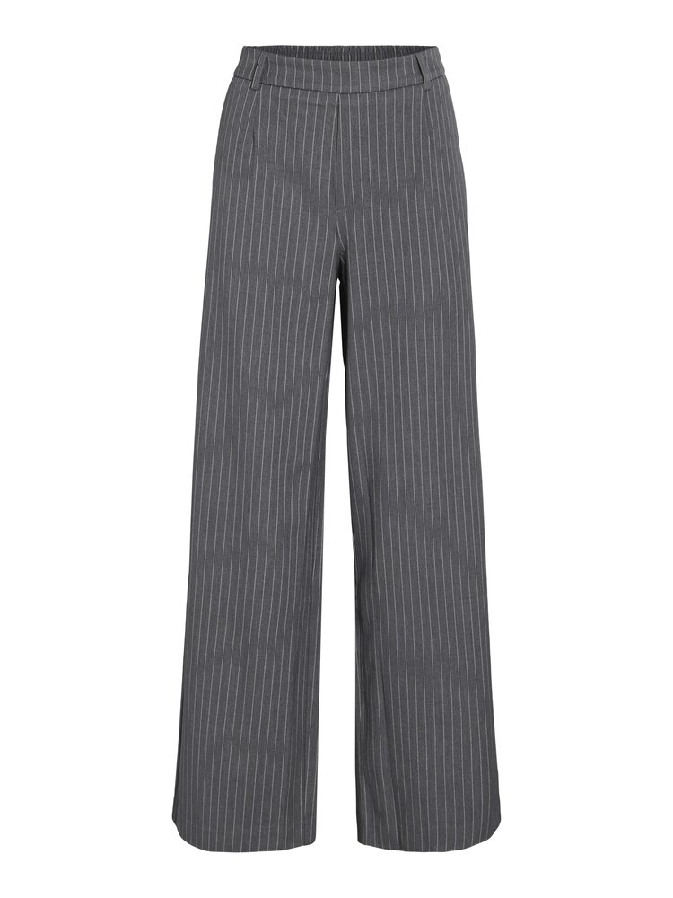 Vila Clothes vivarone stripe pant - grey