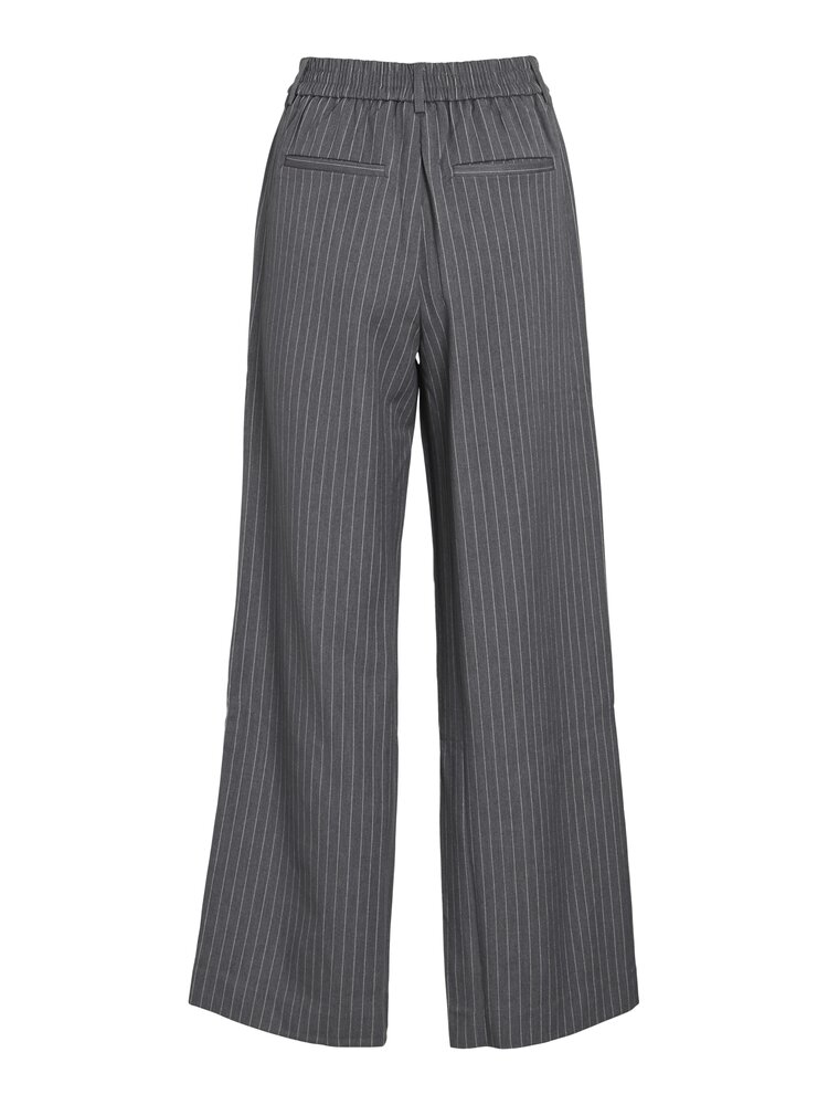 Vila Clothes vivarone stripe pant - grey