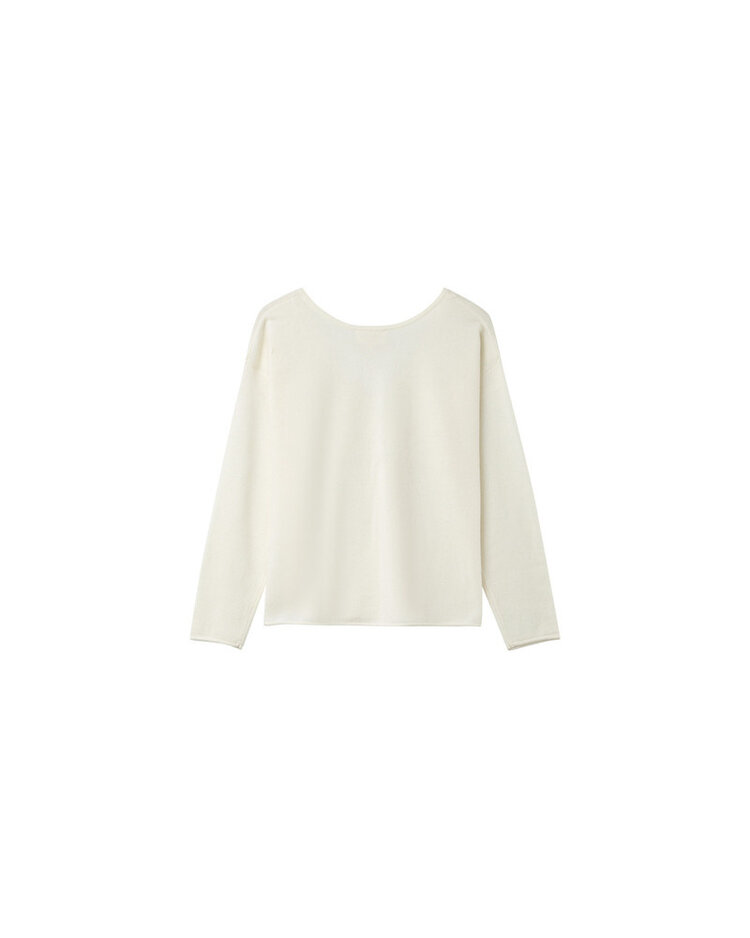 Grace & Mila nao cachemire v-neck sweater - ecru