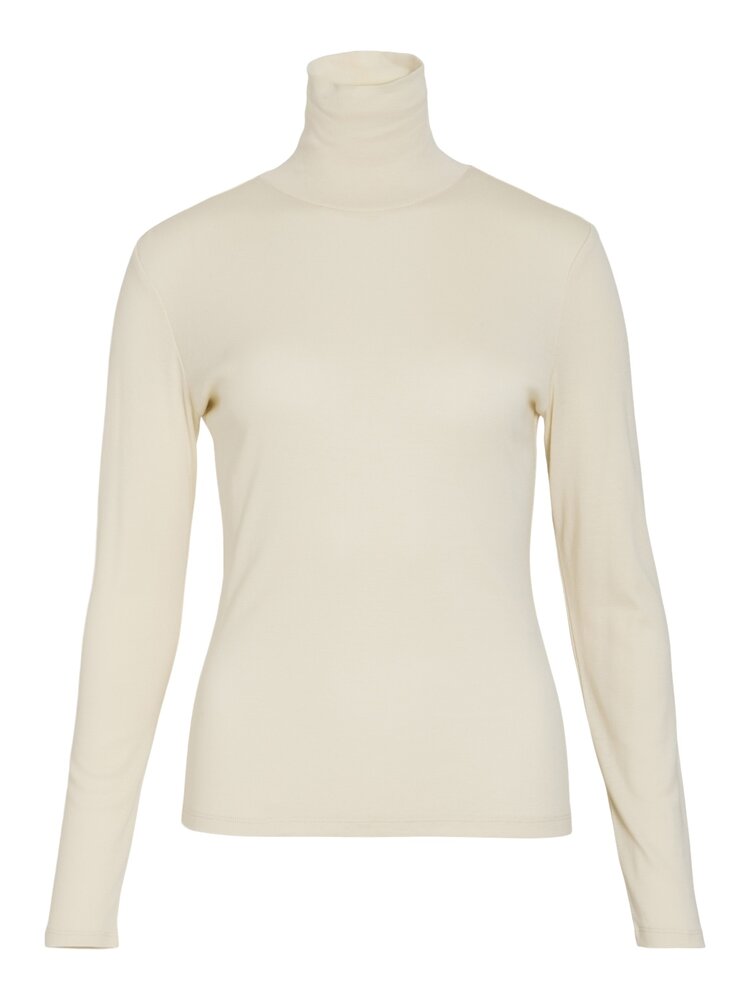 Vila Clothes vijolini roll neck top - wit