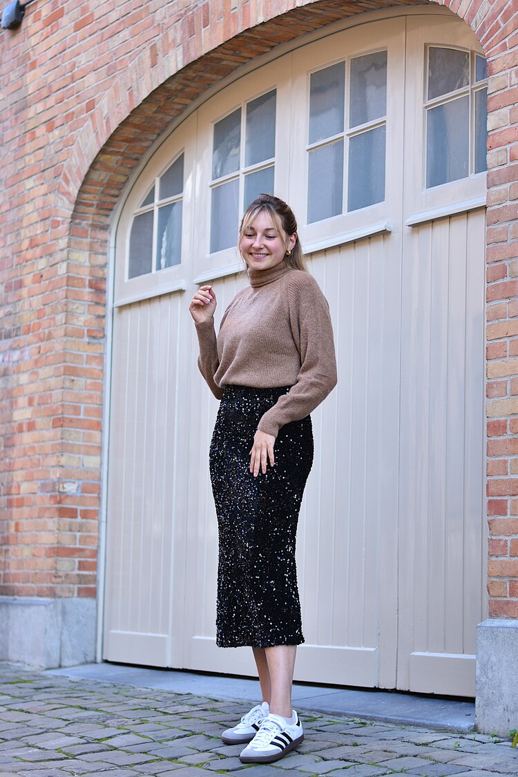 Vila Clothes vifaith midi sequin skirt