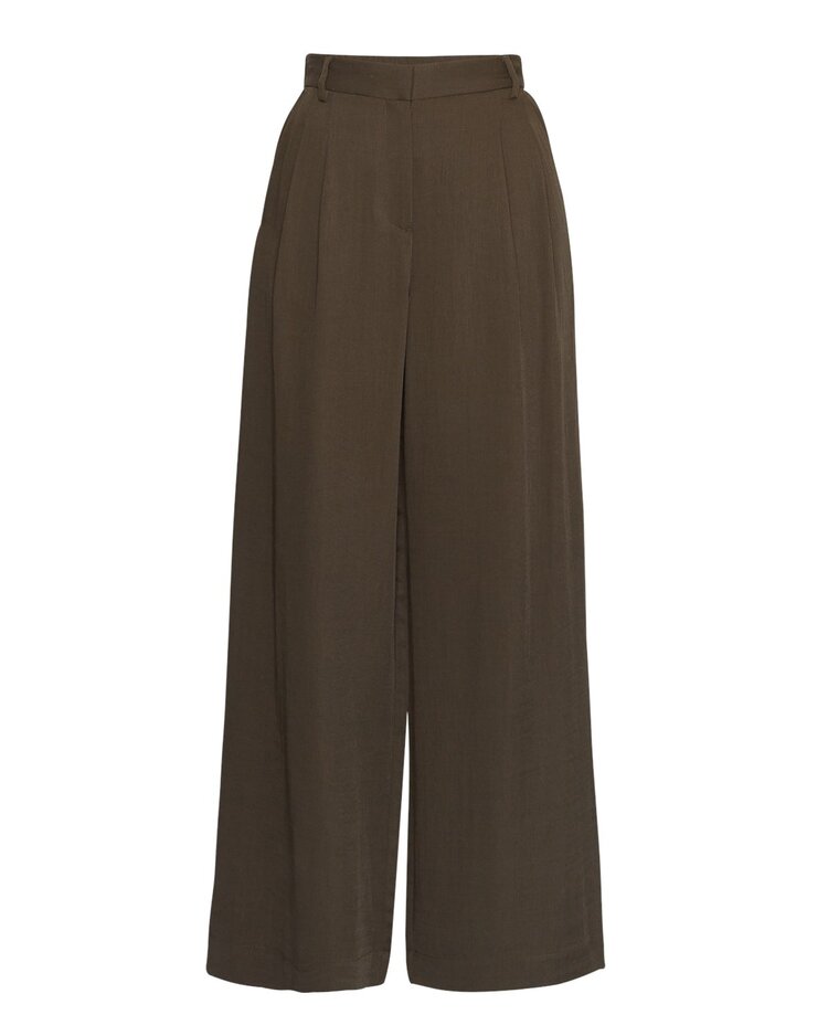 Moss Copenhagen genette loose pants - forest green