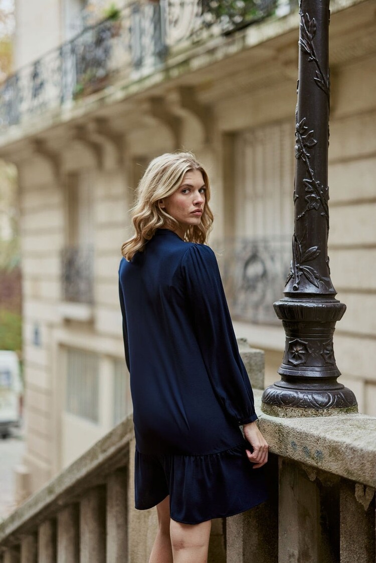 La petite étoile robbie A-line robe - marine