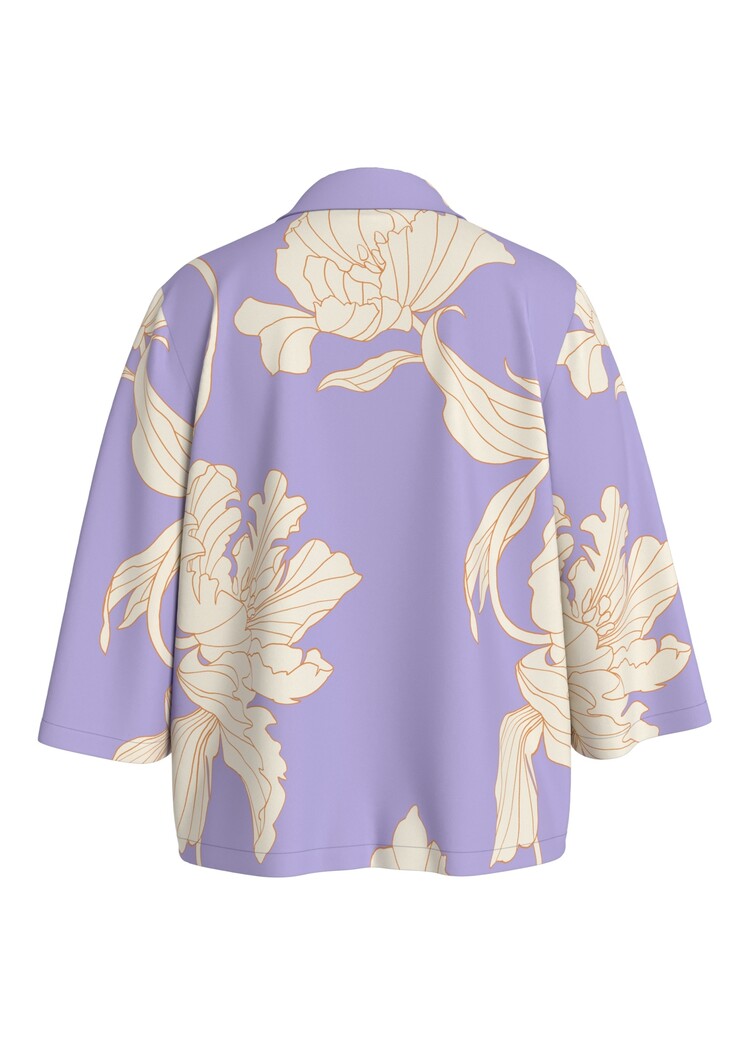 Vila Clothes Viflorenza  flower shirt -violet