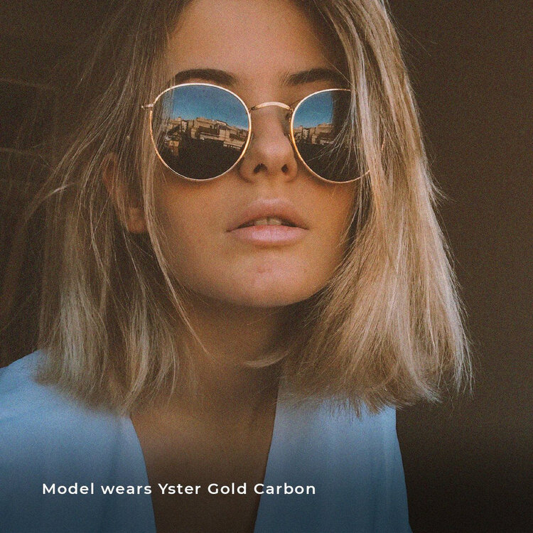 Meller yster sunglasses -gold carbon