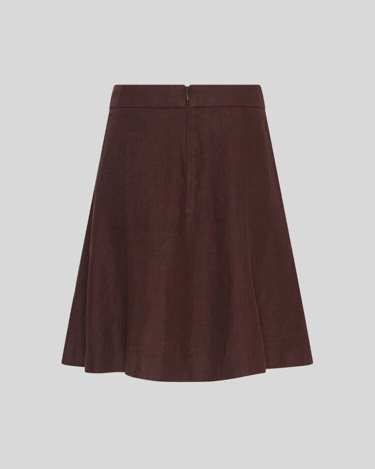 Moss Copenhagen naira linnen skirt - pruim