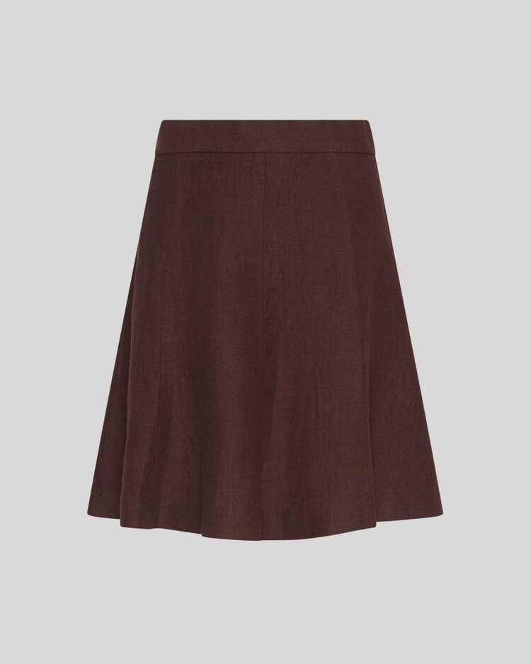 Moss Copenhagen naira linnen skirt - pruim