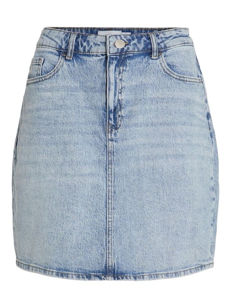 Vila Clothes vikaja short denim skirt - blue
