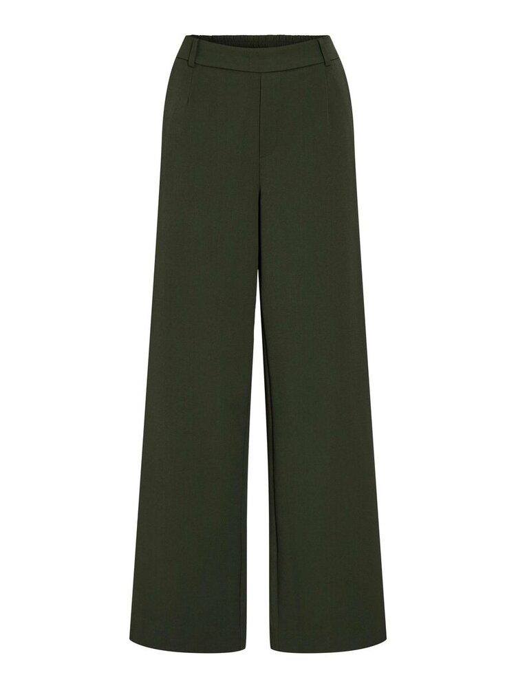 Vila Clothes vivarone tailored pant - dark green