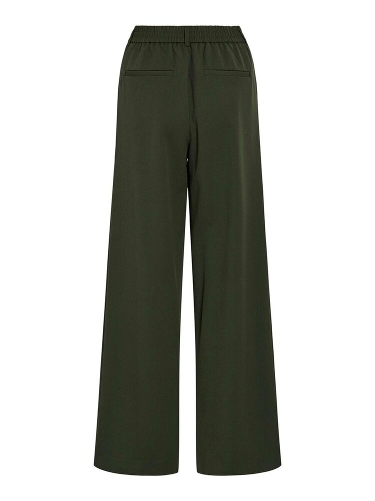 Vila Clothes vivarone tailored pant - dark green