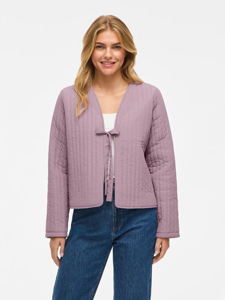 Vila Clothes vimarle bow jacket - blush