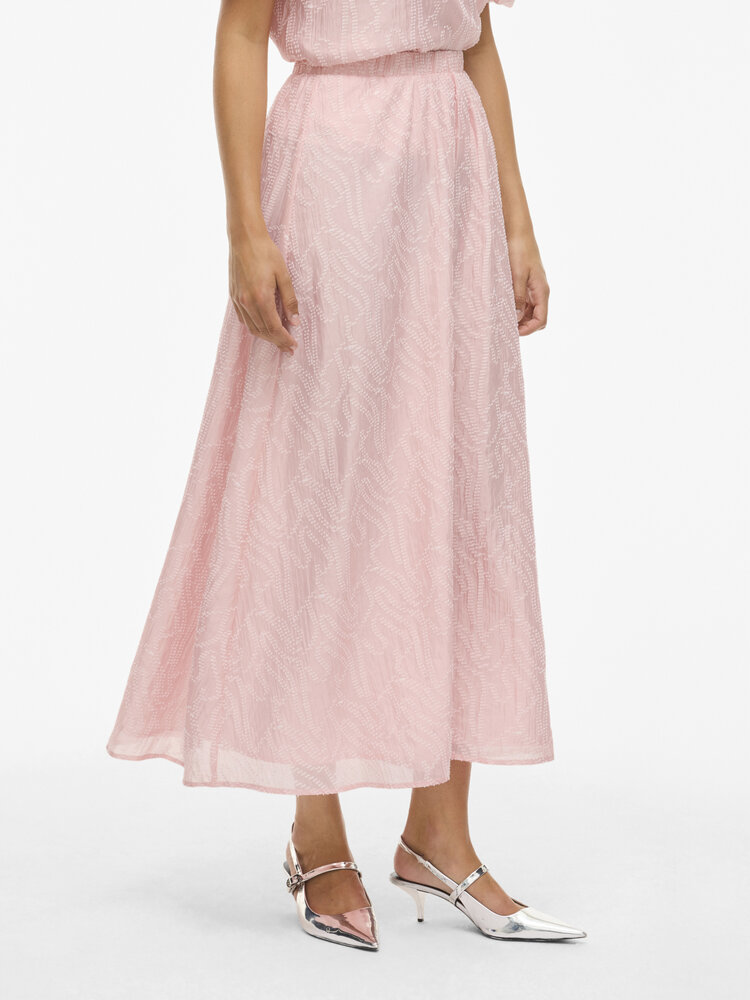 Vila Clothes viroja ankle skirt - powder pink
