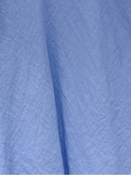 Sillie linnen button back top - light blue