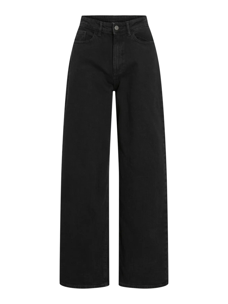 Vila Clothes vifreya wide leg jeans - black